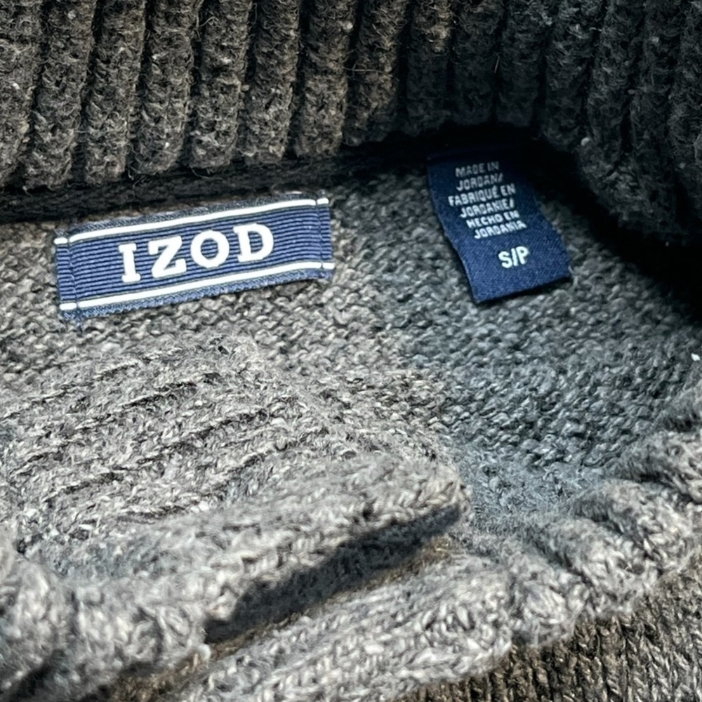 Izod Sweater Gray Sz Small - Picture 13 of 16